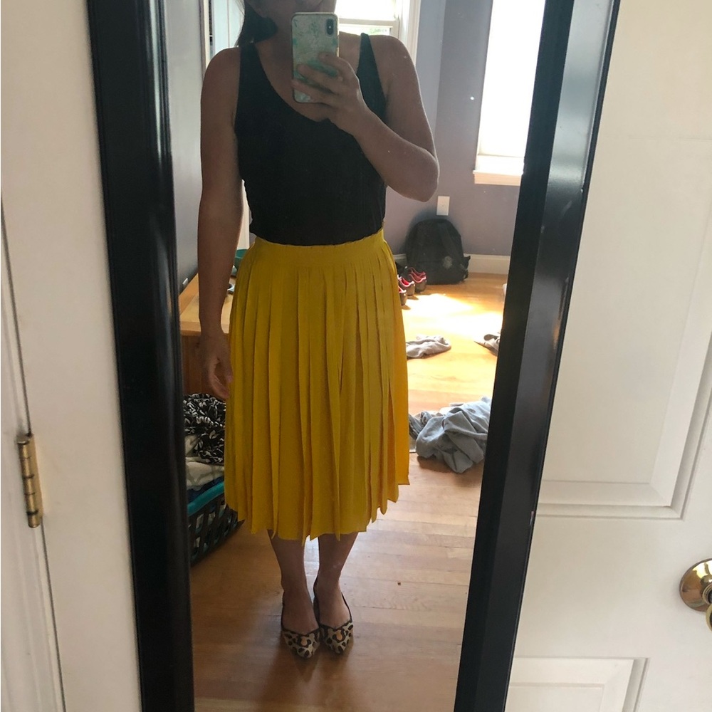 J.Crew Pleated Midi Skirt